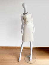 Load image into Gallery viewer, ARCHIVE CALVIN KLEIN BUSTIER OBI SILK &amp; PURE WOOL WEDDING DRESS
