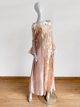 Load image into Gallery viewer, VINTAGE 1960S COUTURE SATIN LEAF EVENING DRESS
