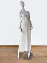Load image into Gallery viewer, ALICE + OLIVIA SILK &amp; DIAMANTE HALTERNECK PLISSE WEDDING DRESS
