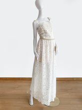 Load image into Gallery viewer, KATYA KATYA FRENCH LACE &amp; CRYSTAL EMBELLISHED WEDDING DRESS
