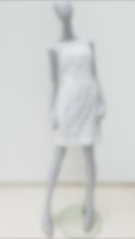 Load and play video in Gallery viewer, ARCHIVE CALVIN KLEIN ROSE SWIRL MINI WEDDING DRESS
