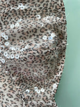 Load image into Gallery viewer, ARCHIVE BRUCE OLDFIELD SILK &amp; LEOPARD PRINT SEQUIN DRESS
