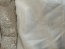 Load image into Gallery viewer, VINTAGE 1930S COUTURE METALLIC &amp; PLEAT PINTUCK SATIN WEDDING GOWN
