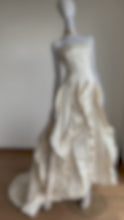 Load and play video in Gallery viewer, ULLA MAIJA - ANNA MAIER DUCHESSE SILK RUFFLE WAVE COUTURE WEDDING GOWN
